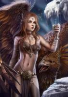 Opakowanie Puzzle 1000 Piękność z orłem, Cris Ortega