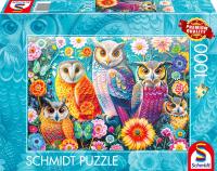Opakowanie Puzzle 1000 PQ Sowy i kwiaty 114392