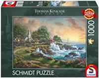 Puzzle 1000 PQ T.Kinkade Nadmorski krajobraz 113669. Wydawca: Schmidt Spiele Puzzle. SmakLiter.pl Opakowanie Puzzle 1000 PQ T.Kinkade Nadmorski krajobraz 113669