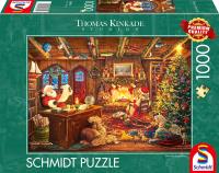 Opakowanie Puzzle 1000 PQ Thomas Kinkade święty Mikołaj czyta listy od dzieci 114391