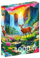 Opakowanie Puzzle 1000 Raj dla jeleni