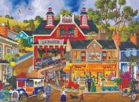 Puzzle 1000 Sklep farmera w centrum miasteczka. Wydawca: Graf-ika. SmakLiter.pl Opakowanie Puzzle 1000 Sklep farmera w centrum miasteczka