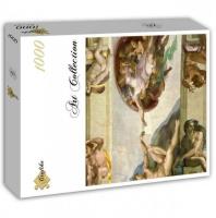 Puzzle 1000 Stworzenie Adama, Michał Anioł. Wydawca: Grafika. SmakLiter.pl Opakowanie Puzzle 1000 Stworzenie Adama, Michał Anioł