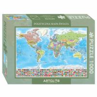 Opakowanie Puzzle 1000 Świat polityczny mapa