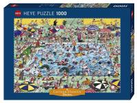 Opakowanie Puzzle 1000 Szaleństwo na basenie
