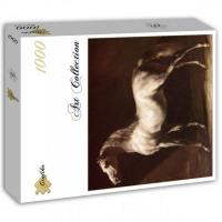 Puzzle 1000 Szaro-biały koń arabski, Gericault. Wydawca: Grafika. SmakLiter.pl Opakowanie Puzzle 1000 Szaro-biały koń arabski, Gericault