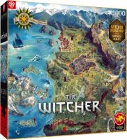 Opakowanie Puzzle 1000 The Witcher The Northern Realms Map