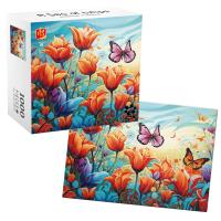 Puzzle 1000 Tulipany. Wydawca: Askato. SmakLiter.pl Opakowanie Puzzle 1000 Tulipany