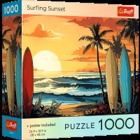 Opakowanie Puzzle 1000 USA Collection: Surfing Sunset