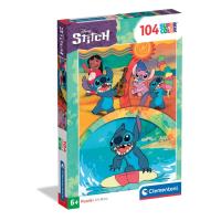 PUZZLE 104 EL SUPER KOLOR Stitch. Wydawca: Clementoni. SmakLiter.pl Opakowanie PUZZLE 104 EL SUPER KOLOR Stitch