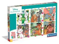 Opakowanie Puzzle 104 Maxi Super kolor Disney Classics 25016
