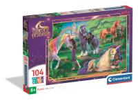 Puzzle 104 Super kolor Unicorn Academy 25093. Wydawca: Clementoni. SmakLiter.pl Opakowanie Puzzle 104 Super kolor Unicorn Academy 25093
