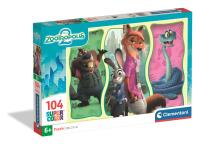 Puzzle 104 Super kolor Zootopia 2 25081. Wydawca: Clementoni. SmakLiter.pl Opakowanie Puzzle 104 Super kolor Zootopia 2 25081