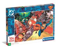 Puzzle 104 Super Superman 25075. Wydawca: Clementoni. SmakLiter.pl Opakowanie Puzzle 104 Super Superman 25075