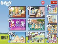 Opakowanie Puzzle 10w1 Historia Bluey TREFL