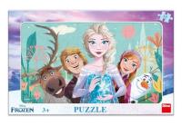 Puzzle 15 ramkowe Kraina Lodu Frozen II Rodzina. Wydawca: Dino Toys. SmakLiter.pl Opakowanie Puzzle 15 ramkowe Kraina Lodu Frozen II Rodzina