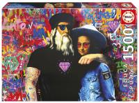 Puzzle 1500 Leo i Lisa, TV Boy. Wydawca: Educa. SmakLiter.pl Opakowanie Puzzle 1500 Leo i Lisa, TV Boy