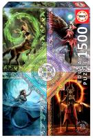 Puzzle 1500 Magia żywiołów Anne Stokes 112859. Wydawca: Educa. SmakLiter.pl Opakowanie Puzzle 1500 Magia żywiołów Anne Stokes 112859