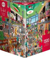 Opakowanie Puzzle 1500 Muzyczny sklep (Puzzle+plakat)