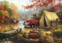 Puzzle 1500 Piknik, Chuck Pinson. Wydawca: Grafika. SmakLiter.pl Opakowanie Puzzle 1500 Piknik, Chuck Pinson