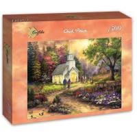 Puzzle 1500 Wieczorne spotkanie, Chuck Pinson. Wydawca: Grafika. SmakLiter.pl Opakowanie Puzzle 1500 Wieczorne spotkanie, Chuck Pinson