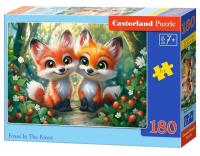 Opakowanie Puzzle 180 Foxes In The Forest