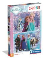 PUZZLE 2 x 20 EL SUPER KOLOR Frozen. Wydawca: Clementoni. SmakLiter.pl Opakowanie PUZZLE 2 x 20 EL SUPER KOLOR Frozen
