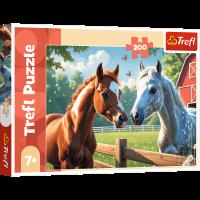 Puzzle 200 Konie na polanieTREFL. Wydawca: Trefl. SmakLiter.pl Opakowanie Puzzle 200 Konie na polanieTREFL