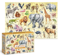 Opakowanie Puzzle 200 Montessori Safari animals