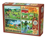 Puzzle 275  XL Przyjaciele z jednej farmy 113628. Wydawca: Cobble Hill. SmakLiter.pl Opakowanie Puzzle 275  XL Przyjaciele z jednej farmy 113628