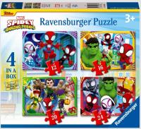 Opakowanie Puzzle 2D 4w1: Spidey & Friends