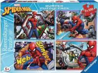Opakowanie Puzzle 2D 4x100 Spider Man Bumper pack 6914