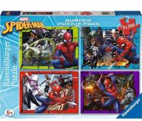 Opakowanie Puzzle 2D 4x100el Spiderman