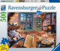 Puzzle 2D: Przytulne miejsce 500el. Wydawca: Ravensburger. SmakLiter.pl Opakowanie Puzzle 2D: Przytulne miejsce 500el