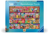 Puzzle 2D: Sklep z łakociami 500el. Wydawca: Ravensburger. SmakLiter.pl Opakowanie Puzzle 2D: Sklep z łakociami 500el