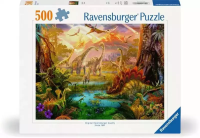 Puzzle 2D: Świat dinozaurów 500el. Wydawca: Ravensburger. SmakLiter.pl Opakowanie Puzzle 2D: Świat dinozaurów 500el