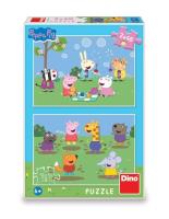 Puzzle 2w1 Świnka Peppa i przyjaciele. Wydawca: Dino Toys. SmakLiter.pl Opakowanie Puzzle 2w1 Świnka Peppa i przyjaciele