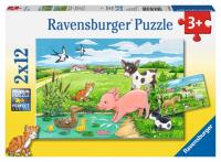 Opakowanie Puzzle 2x12 Baby Farm Animals