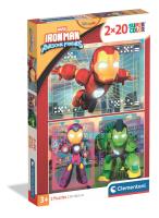 Opakowanie Puzzle 2x20 Super kolor Iron Man and His Awesome friends 24828