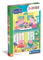 Opakowanie Puzzle 2x20 Super Kolor Peppa Pig 24831