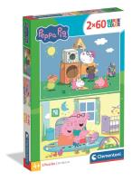 Opakowanie Puzzle 2x60 Super kolor Peppa Pig 24833