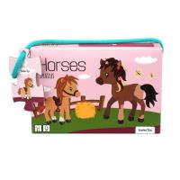 Puzzle 3 układanki Konie 6, 9, 12el. Wydawca: Barbo Toys. SmakLiter.pl Opakowanie Puzzle 3 układanki Konie 6, 9, 12el