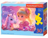 Opakowanie Puzzle 30 Princess with Unicorn