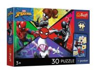 Opakowanie Puzzle 30 Spiderman + plakat TREFL