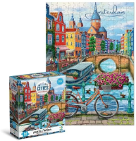 Puzzle 300 Easy-M Cities Amsterdam. Wydawca: Dodo. SmakLiter.pl Opakowanie Puzzle 300 Easy-M Cities Amsterdam