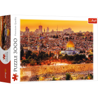 Okładka książki Puzzle 3000 Dachy Jerozolimy TREFL