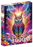 Opakowanie Puzzle 3000 Kolorowa sowa