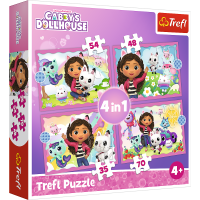 Opakowanie Puzzle 34620 4w1 (35, 48, 54, 70) Przygody Gabi 34620