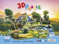 Puzzle 3D 46 Dinozaury. Wydawca: O-press. SmakLiter.pl Opakowanie Puzzle 3D 46 Dinozaury