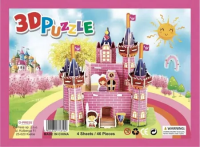 Puzzle 3D 46 Zamek. Wydawca: O-press. SmakLiter.pl Opakowanie Puzzle 3D 46 Zamek
